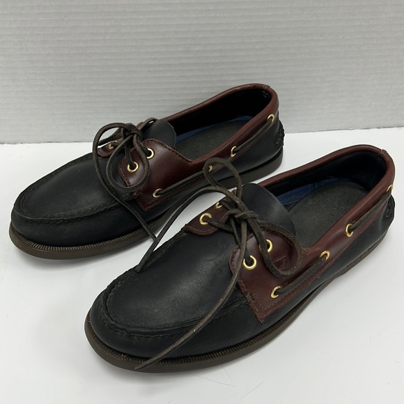 Men’s Sperry Authentic Original A/O 2-Eye Lace Non-Marking Up Casual Shoes - Picture 1 of 8